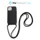 FixPremium - Silicon Caz cu String pentru iPhone 13 & 14, negru