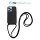FixPremium - Silicon Caz cu String pentru iPhone 13 Pro, negru
