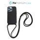 FixPremium - Silicon Caz cu String pentru iPhone 14 Pro, negru