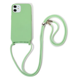 FixPremium - Silicon Caz cu String pentru iPhone 11, verde