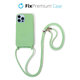 FixPremium - Silicon Caz cu String pentru iPhone 14 Pro, verde