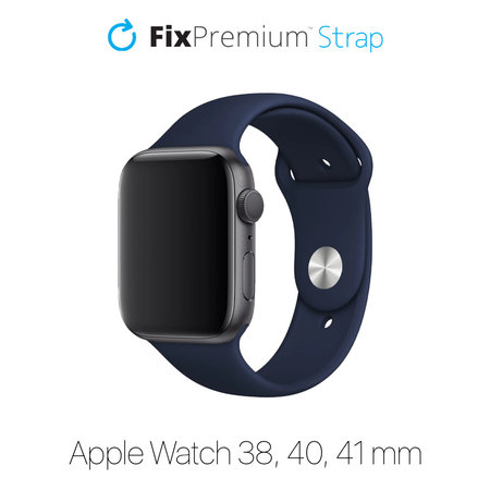 FixPremium - Silicon Curea pentru Apple Watch (38, 40 & 41mm), albastru