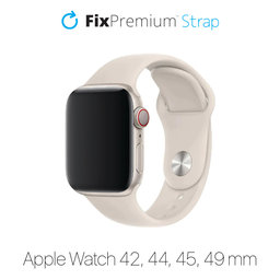 FixPremium - Silicon Curea pentru Apple Watch (42, 44, 45 & 49mm), de aur