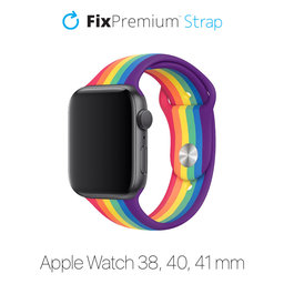 FixPremium - Silicon Curea pentru Apple Watch (38, 40 & 41mm), pride
