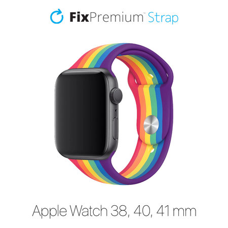 FixPremium - Silicon Curea pentru Apple Watch (38, 40 & 41mm), pride