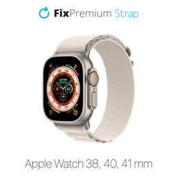 FixPremium - Curea Alpine Loop pentru Apple Watch (38, 40 & 41mm), starlight
