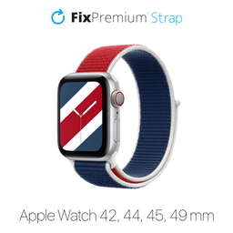 FixPremium - Nylon Curea pentru Apple Watch (42, 44, 45 & 49mm), international