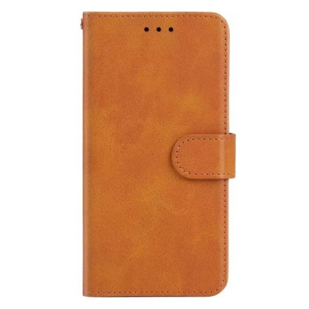 FixPremium - Caz Book Wallet pentru iPhone 12 mini, maro