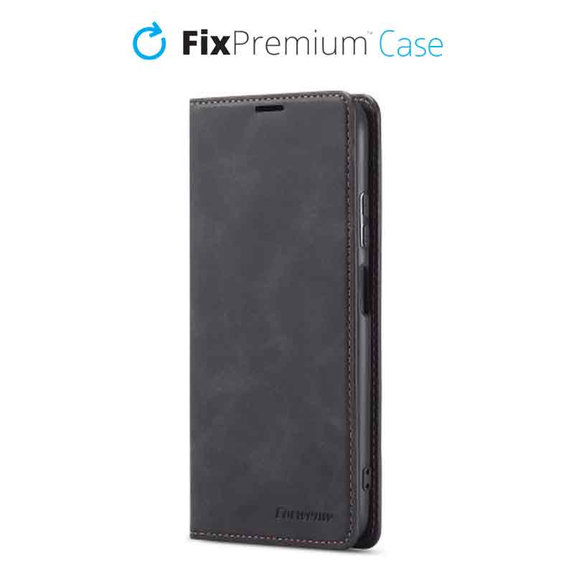 FixPremium - Caz Business Wallet pentru iPhone 14 Pro Max, negru