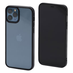 FixPremium - Caz Invisible pentru iPhone 12 & 12 Pro, negru