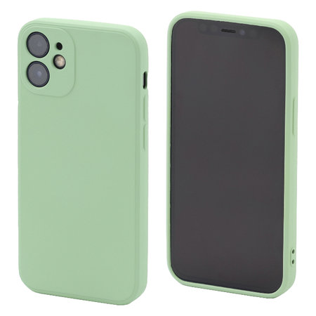 FixPremium - Caz Rubber pentru iPhone 12 mini, verde