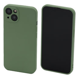 FixPremium - Puzdro Rubber pre iPhone 13 a 14, zelená