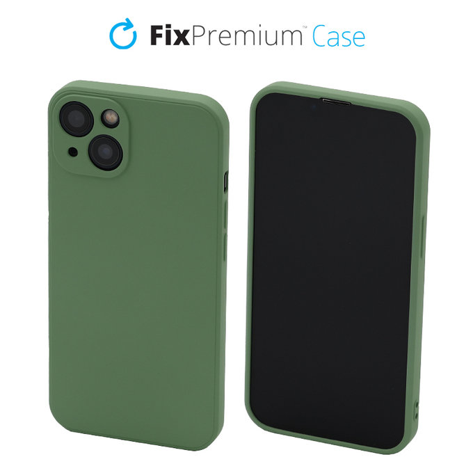 FixPremium - Caz Rubber pentru iPhone 13 & 14, verde