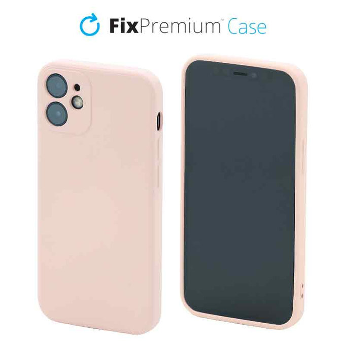 FixPremium - Caz Rubber pentru iPhone 12 mini, portocale