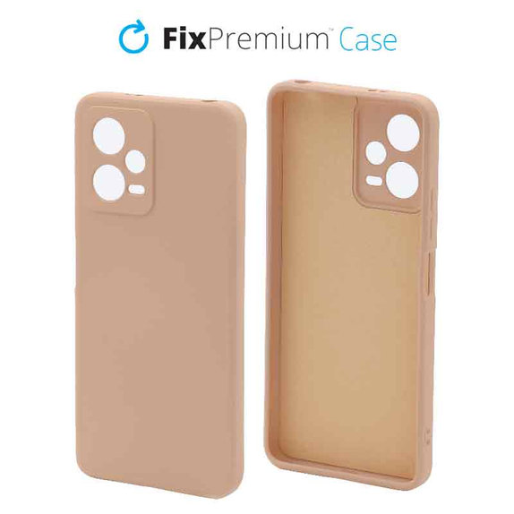 FixPremium - Caz Rubber pentru Xiaomi Redmi Note 12 5G, portocale