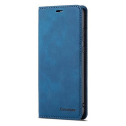 FixPremium - Caz Business Wallet pentru iPhone 13 & 14, albastru