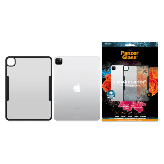 Caz ClearCase AB pentru iPad Pro 11'' (2018/2020/2021), Negru, PanzerGlass