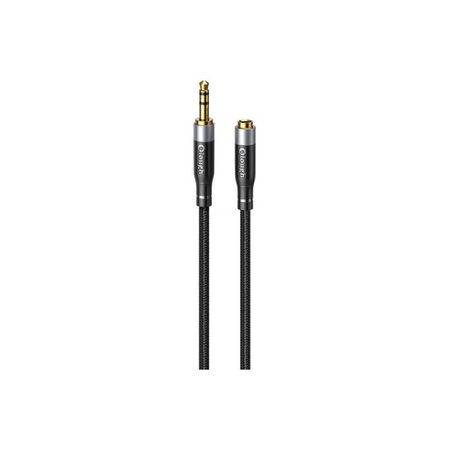 Elough - Jack 3.5mm (F) / Jack 3.5mm (M) AUX Cablu (1m), negru