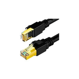 FixPremium - Cablu Ethernet - RJ45 / RJ45 (1m), negru