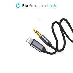 FixPremium - Lightning / Jack 3.5mm Cablu (1m), negru