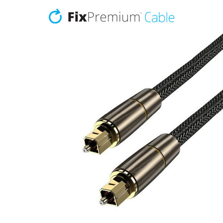 FixPremium - Audio Cablu Optic (2m), de aur