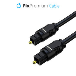 FixPremium - Audio Cablu Optic (2m), negru