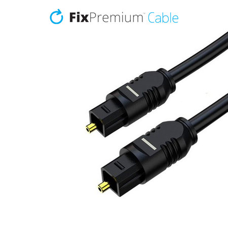 FixPremium - Audio Cablu Optic (2m), negru