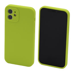 FixPremium - Silicon Caz pentru iPhone 12, neon green