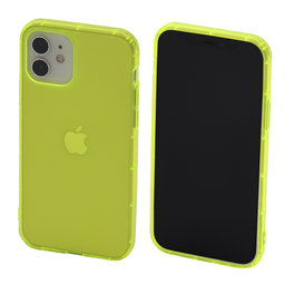 FixPremium - Caz Clear pentru iPhone 12 & 12 Pro, galben