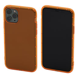 FixPremium - Caz Clear pentru iPhone 11 Pro, portocale