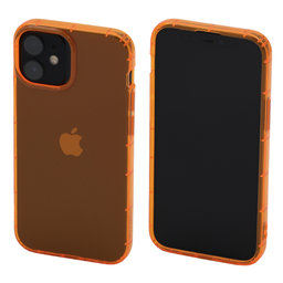 FixPremium - Caz Clear pentru iPhone 13 mini, portocale