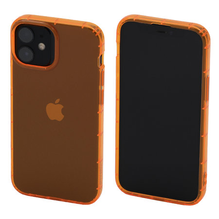 FixPremium - Caz Clear pentru iPhone 13 mini, portocale