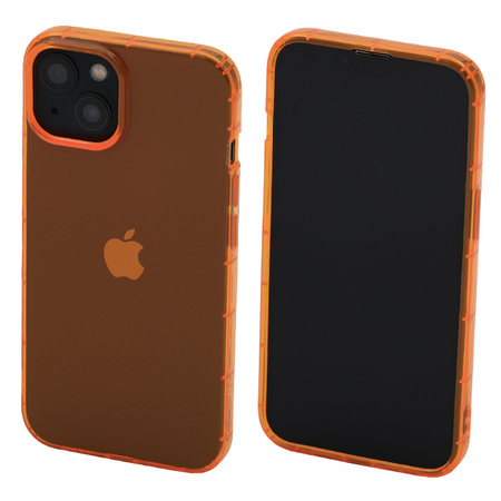 FixPremium - Caz Clear pentru iPhone 13, portocale