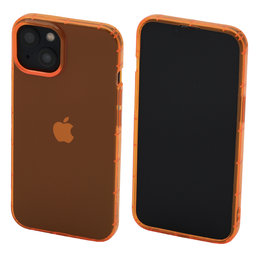 FixPremium - Caz Clear pentru iPhone 14, portocale