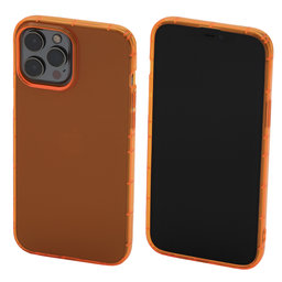 FixPremium - Caz Clear pentru iPhone 14 Pro Max, portocale