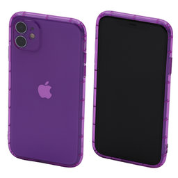 FixPremium - Caz Clear pentru iPhone 11, violet