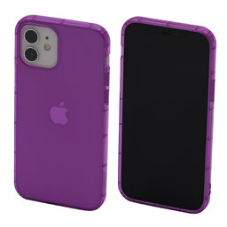 FixPremium - Caz Clear pentru iPhone 12 & 12 Pro, violet