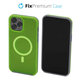 FixPremium - Caz Clear cu MagSafe pentru iPhone 12 Pro Max, neon green