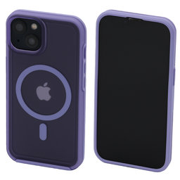FixPremium - Caz Clear cu MagSafe pentru iPhone 14, violet