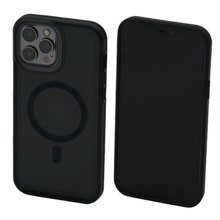 FixPremium - Caz Clear cu MagSafe pentru iPhone 13 Pro Max, frost black