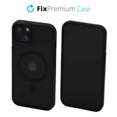 FixPremium - Caz Clear cu MagSafe pentru iPhone 14, frost black