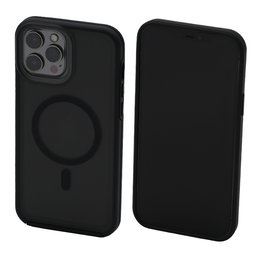 FixPremium - Caz Clear cu MagSafe pentru iPhone 14 Pro Max, frost black