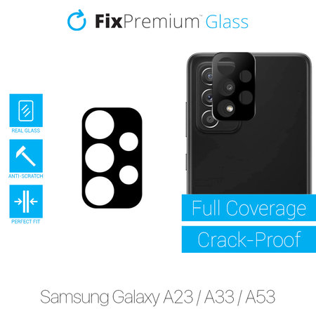 FixPremium Glass - Geam securizat a camerei din spate pentru Samsung Galaxy A23, A33 & A53