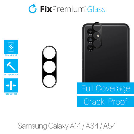 FixPremium Glass - Geam securizat a camerei din spate pentru Samsung Galaxy A14, A34 & A54