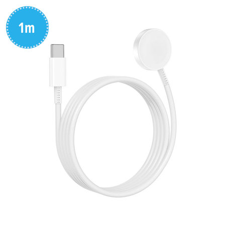Încărcător magnetic rapid pe cablu USB-C pentru Apple Watc, 1 m, plastic, bulk