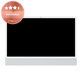 Apple iMac 24" M1 A2438, A2439 (2021) - Retina 5K Ecran LCD (Silver) Refurbished