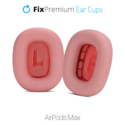 FixPremium - Căști de schimb pentru Apple AirPods Max, roșu