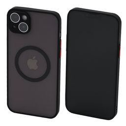 FixPremium - Puzdro Matte s MagSafe pre iPhone 14 Plus, čierna