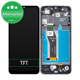Motorola Moto E13 - Ecran LCD + Sticlă Tactilă + Ramă (Cosmic Black) TFT