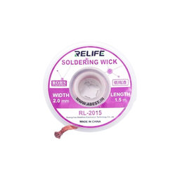 Relife RL-2015 - Fitil de lipit Pentru Îndepărtarea Excesului de Tablă (2mm)
